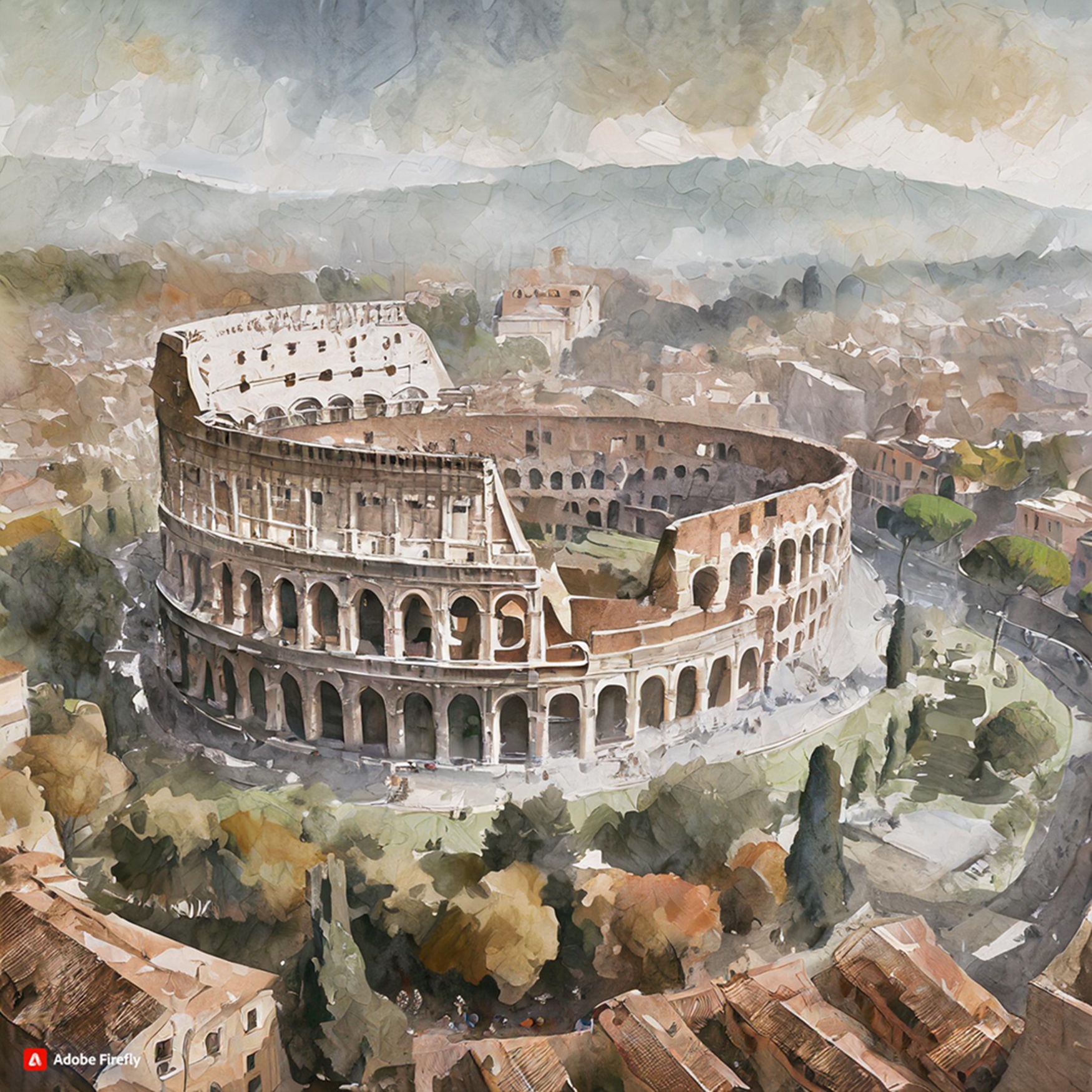  Firefly birds eye view of the colosseum in rome during the daytime 24096.jpg